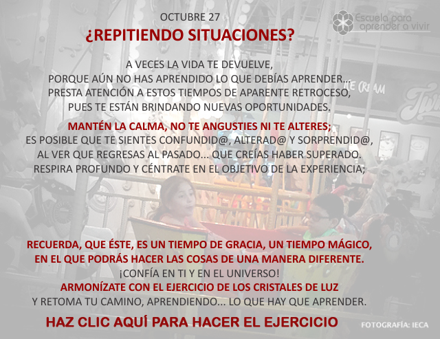 ¿Repitiendo situaciones?